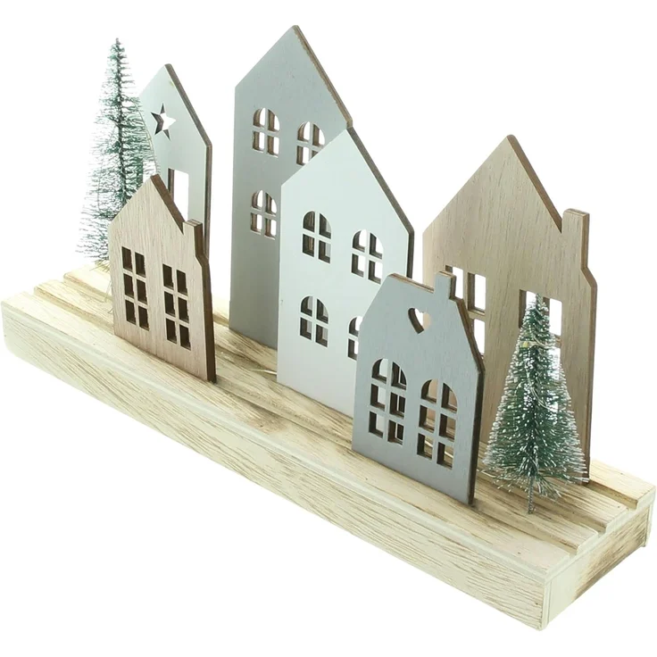 LED-Board "Häuser" Wohndekoration Deko LED Lampe Licht Dekoration Figur – Bild 3