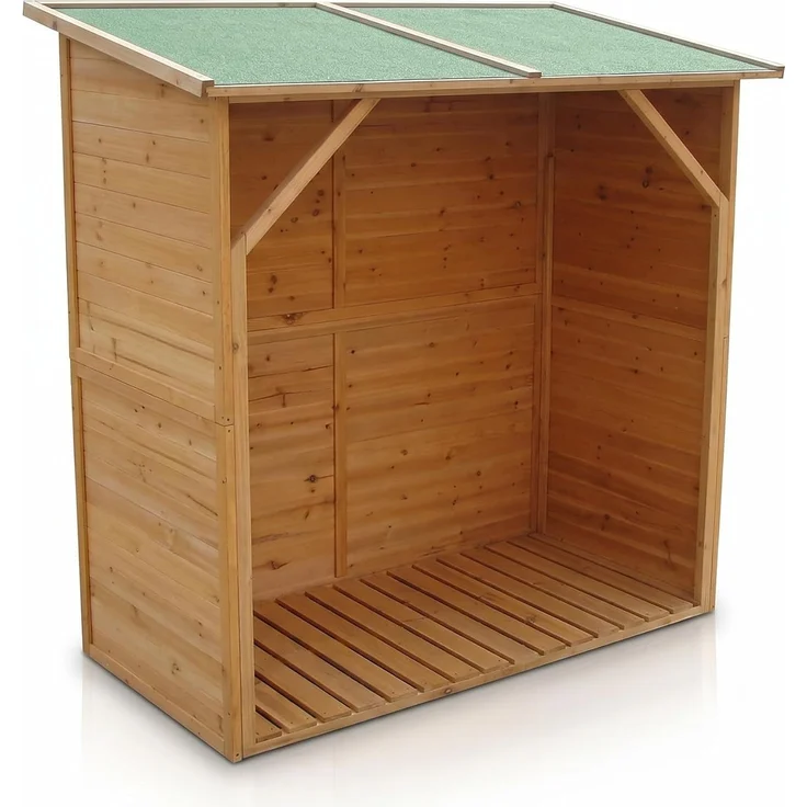 Kaminholzregal Brennholzregal Kaminholz Brennholz Regal Unterstand XXL Holz – Bild 8