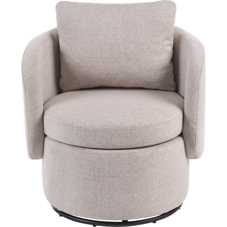 Drehsessel HORSENS mit Stauraum Stoff Beige – Bild 4