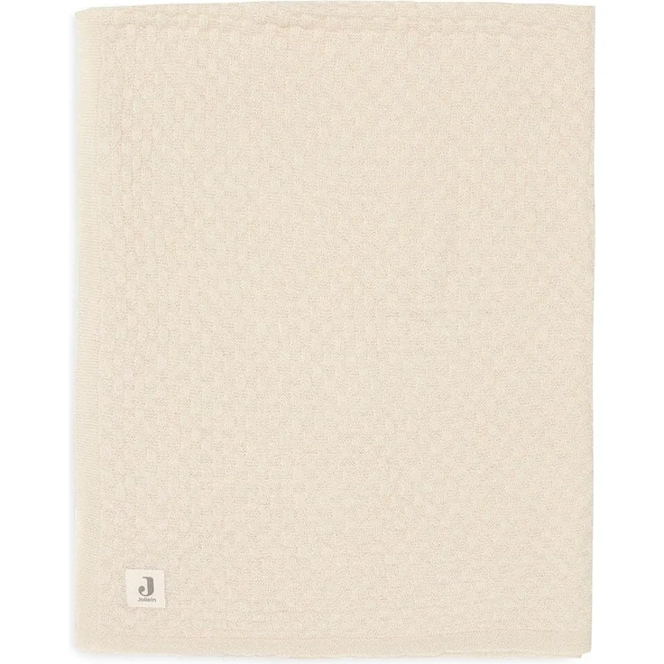 Jollein 516-522-67080 Kinderdecke Strick Merinowolle Oatmeal beige (100x150 cm) – Bild 2