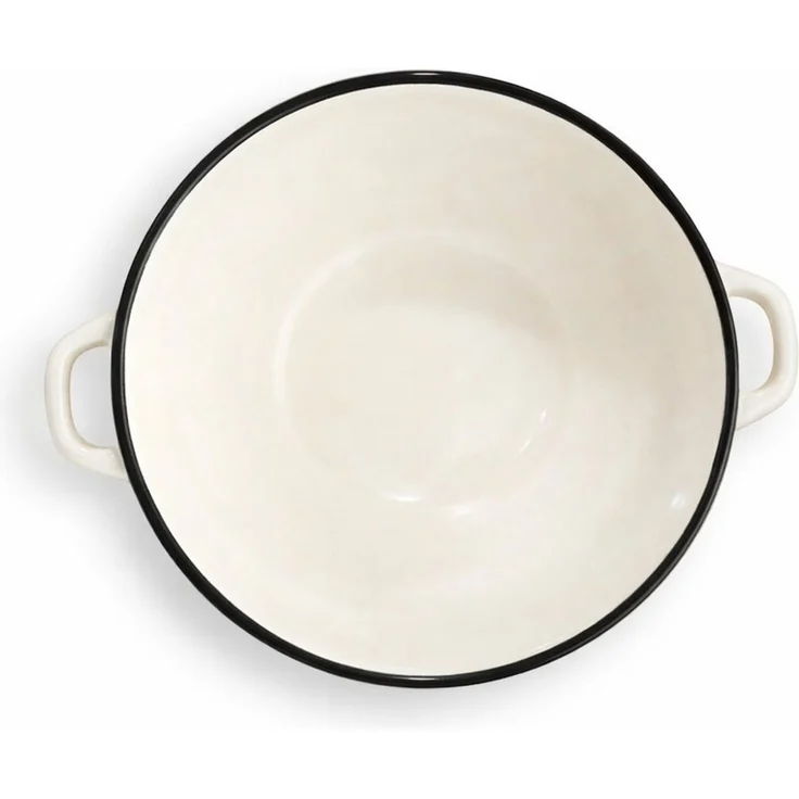 WestCraft Suppenschale Landhaus Suppenschüssel mit Griff Schüssel für heisse Suppen 650 ml, Keramik, (1-tlg), auch für Nudeln, Reis, Desserts, Salate, Suppen, Haferflocken Porridge – Bild 3