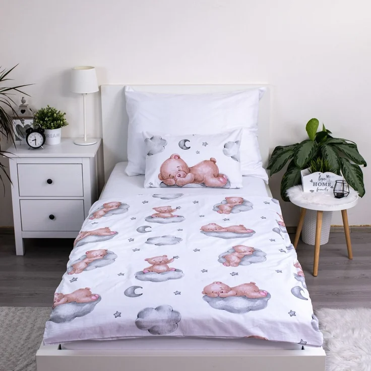 Teddy Bear Kinderbettwäsche – Bettbezug 100x135 cm & Kissenbezug 40x60 cm – Bild 3