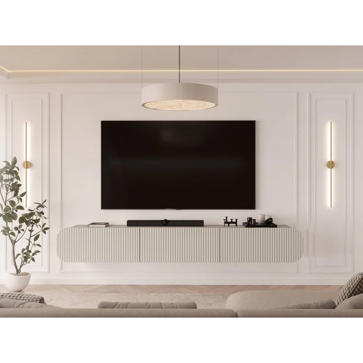 MIRJAN24 TV-Schrank Takir (mit drei Klappen) Gasdruckfeder, 239x36x34 cm – Bild 2