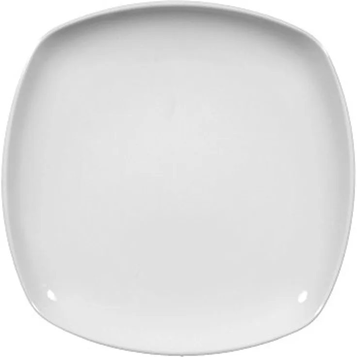 Seltmann Weiden Geschirr-Set Teller flach eckig 20 cm Lido weiss uni 00003 von Seltmann Weiden, Porzellan