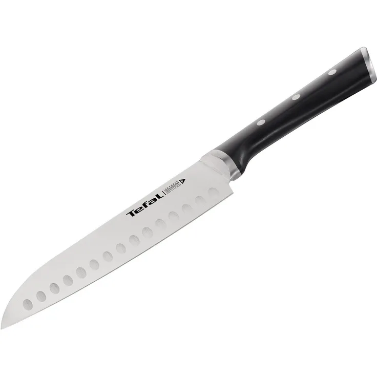 Tefal 'Ingenio Ice Force' Santokumesser, Edelstahl schwarz, 20 cm
