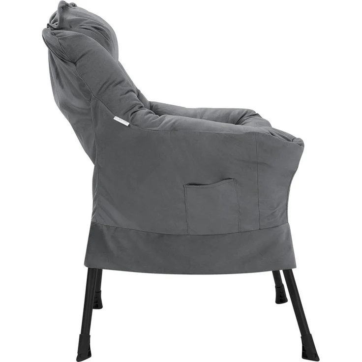 ML-DESIGN Stuhl Wohnzimmersessel komfortabler Polsterstuhl Lounge Sessel Akzentstuhl (1 St), Fernsehsessel mit Kopfkissen ergonomischer Komfortsessel Samt – Bild 2