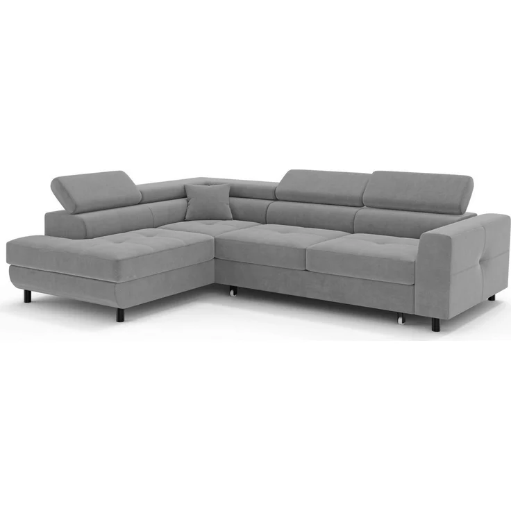 OTTO home Ecksofa AADEN Schlafsofa 254 cm - OTTO. Verlässliche Qualität, mit Bettfunktion, Bettkasten, Kopfstützen, rechts/links bestellbar – Bild 3
