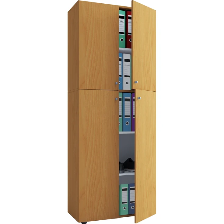 VCM Büroschrank Lona 914115 Buche B. 70 x H. 184 x T. 40 cm – Bild 1