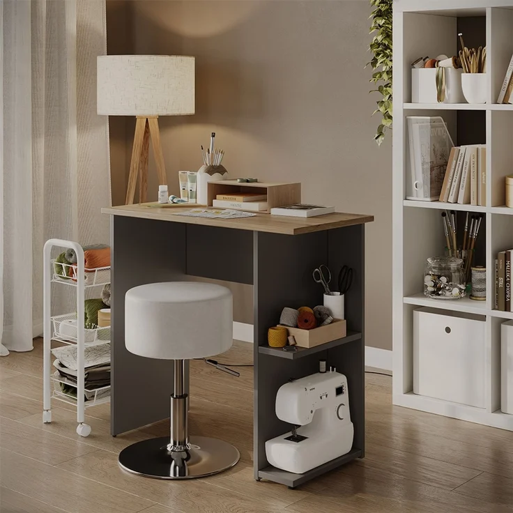 Schreibtisch Simple Anthrazit/Artisan 80 x 40 cm Vicco – Bild 3
