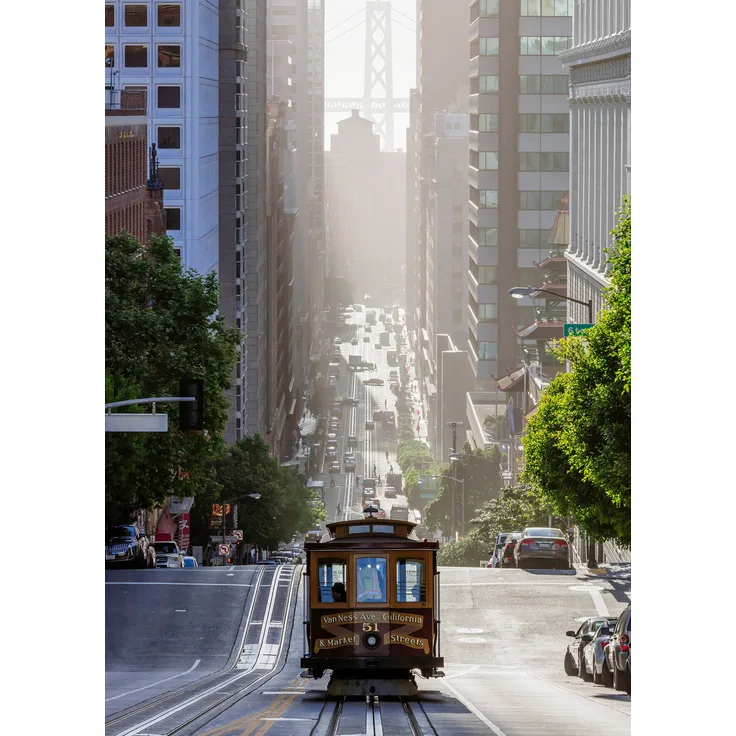 Leinwandbild San Francisco Blau Grau 50x70 DD123127 Keilrahmenbild Wandbild