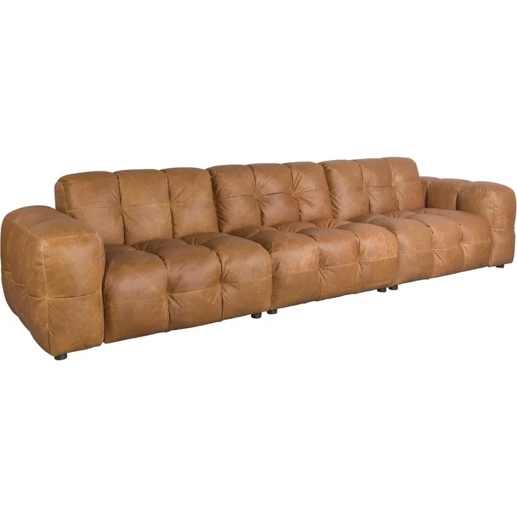 HACKMAN 4,5-Sitzer Sofa Echtleder Cognac von DUTCHBONE