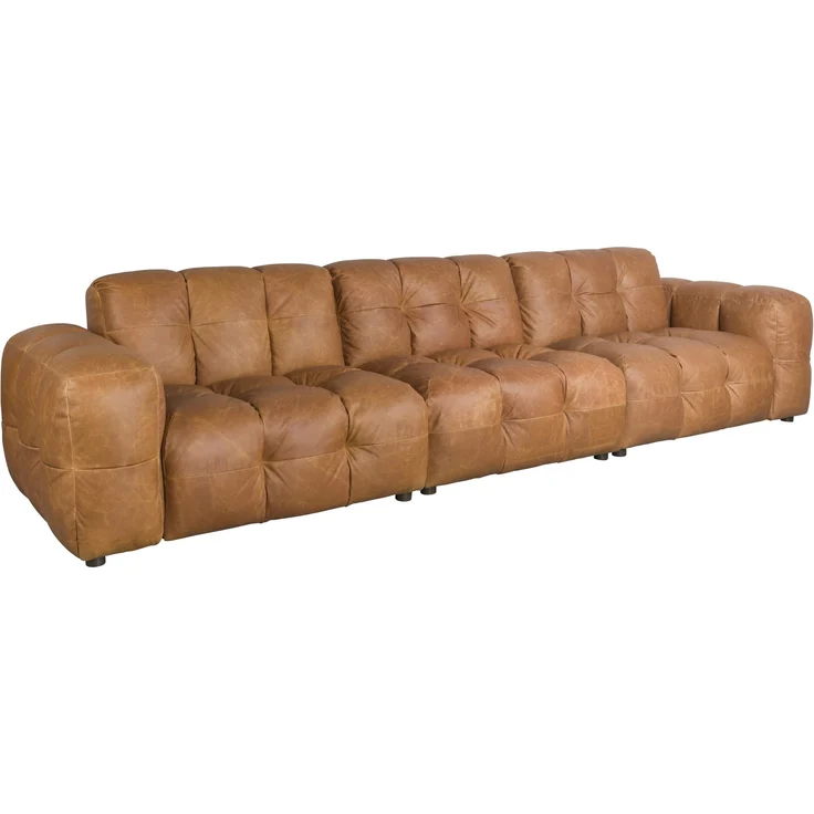 HACKMAN 4,5-Sitzer Sofa Echtleder Cognac von DUTCHBONE – Bild 1