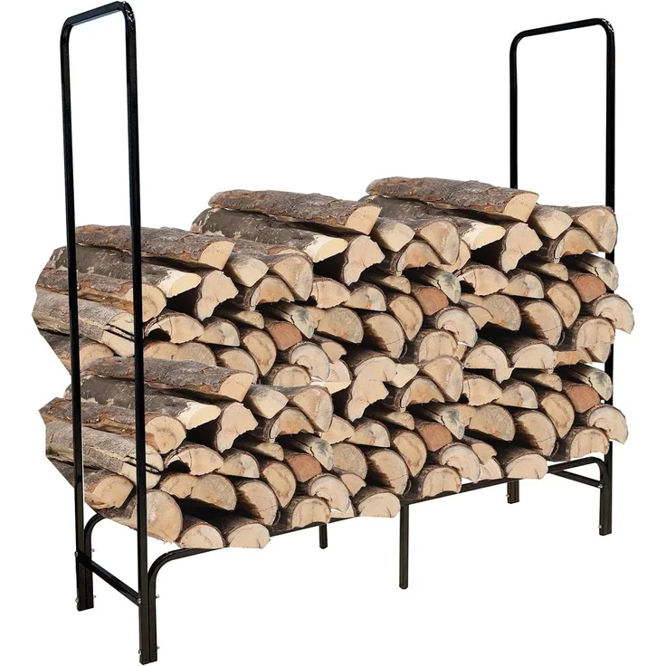 Kaminholzregal Brennholzregal Feuerholzregal Kaminholzhalter Stapelhilfe mit Abdeckung