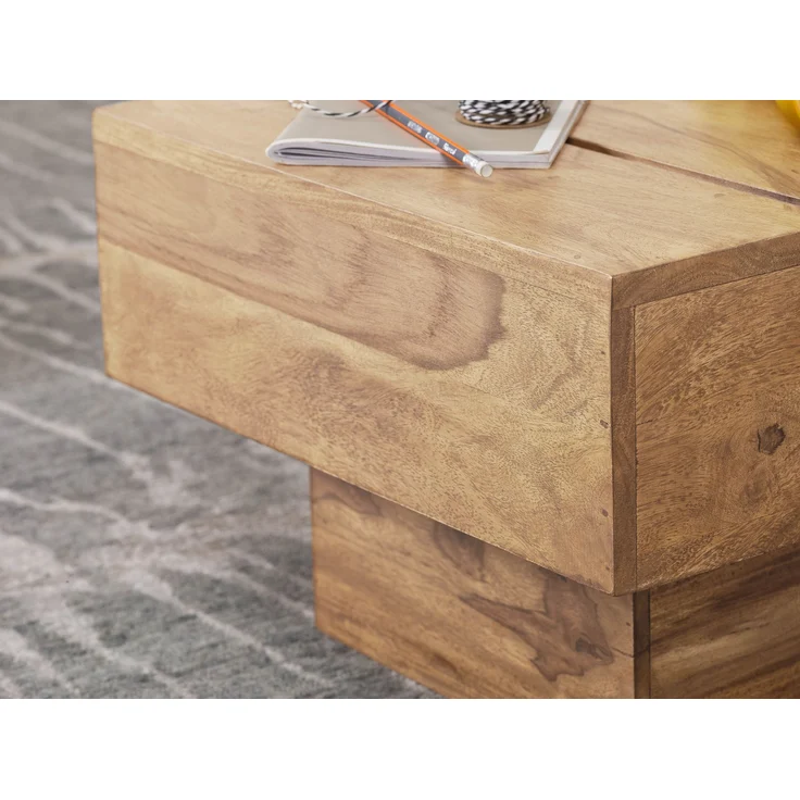 Beistelltisch Cube Akazie Massivholz 44x44x30cm Landhausstil – Bild 13