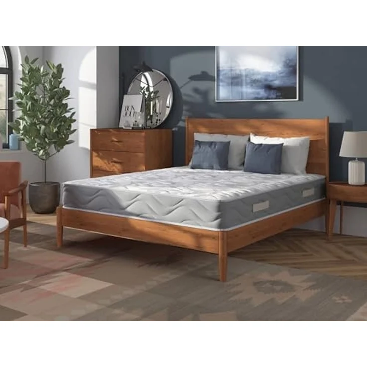 Talamo Italia - Ersa Doppelmatratze, Memory-Schaum-Matratze Trioform, ergonomisch, milbenhemmend und hypoallergen, 100% Made in Italy, 160 x 190 x 25 cm – Bild 5
