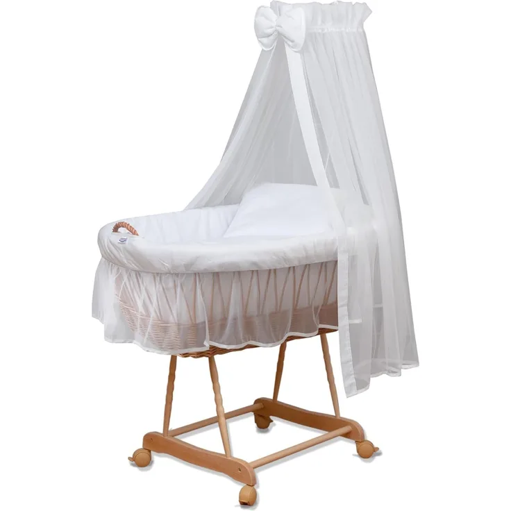 Waldin Stubenwagen Waldin Baby Stubenwagen-Set mit Ausstattung,XXL
