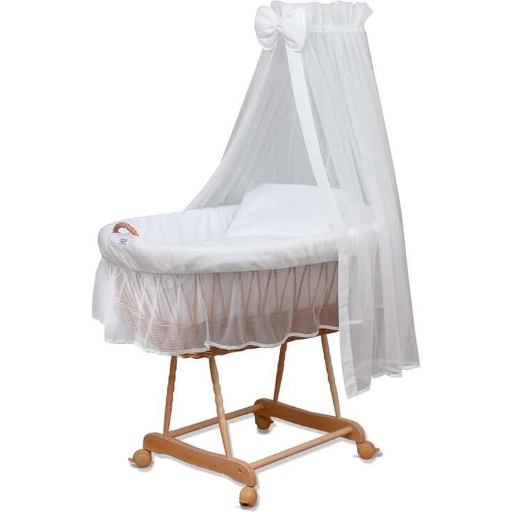 Waldin Stubenwagen Waldin Baby Stubenwagen-Set mit Ausstattung,XXL – Bild 1