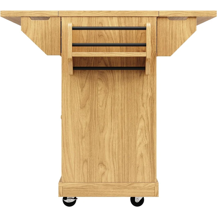 Küchenrollwagen B 142,5 x T 40/80 x H 95 cm aus MDF, beidseitig ausklappbar – Bild 10