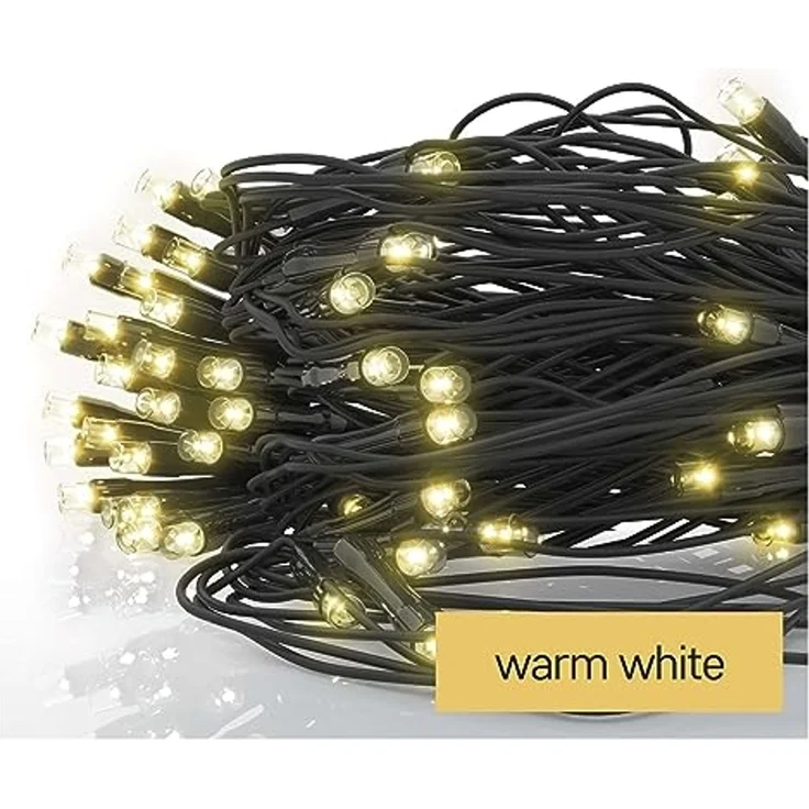 EMOS Connect System 2m Lichternetz Standard, Weihnachtslichterkette mit 160 LEDs, Erweiterungskomponent C (ohne Verbindungskabel und Adapter), IP44 für Innen und Außen, Warmweiß – Bild 2