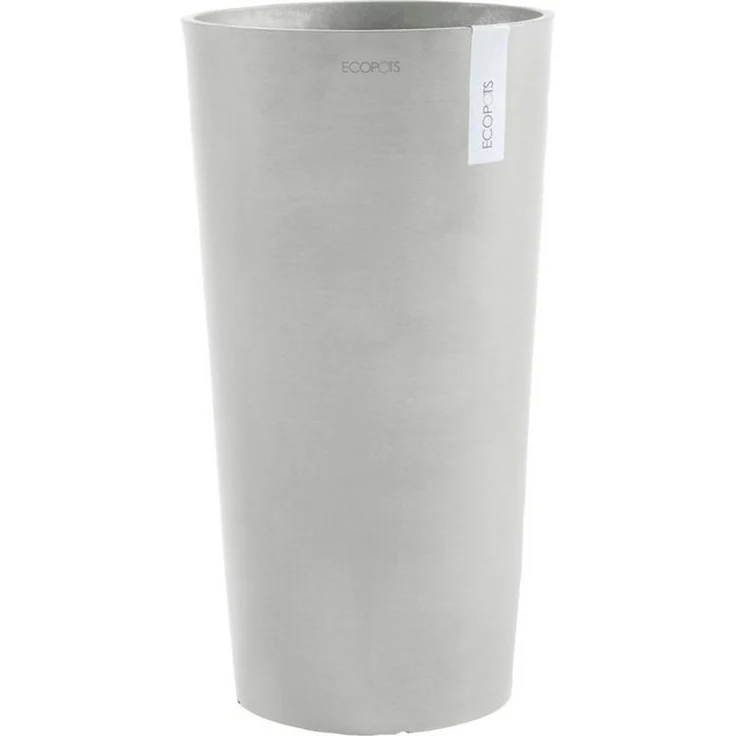 ECOPOTS Blumentopf AMSTERDAM MID HIGH White Grey, BxTxH: 34x34x66 cm – Bild 4