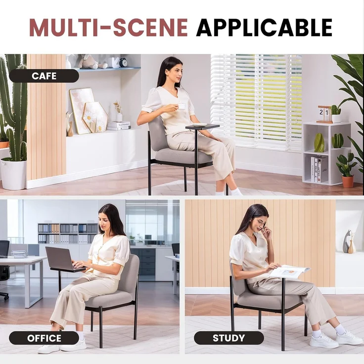 COMHOMA Loungesessel Sessel Relaxsessel Ohrensessel modern, Polsterstuhl mit Metallbeinen, Einzelsofa für Wohnzimmer/Schlafzimmer/Garten, Lila – Bild 8