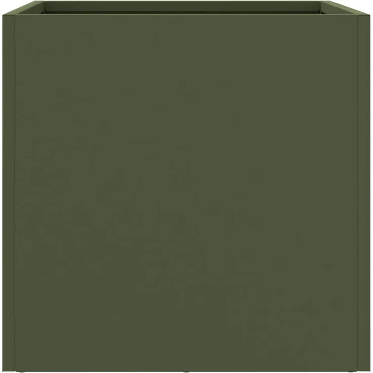 vidaXL Pflanzkübel Olivgrün 32x30x29 cm Stahl 841541 – Bild 5