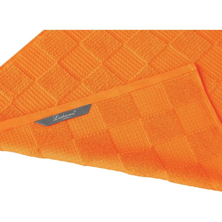 Lashuma Geschirrtuch Lissabon, (Set, 3-tlg), Weiche Trockentücher 50x50 cm orange – Bild 3