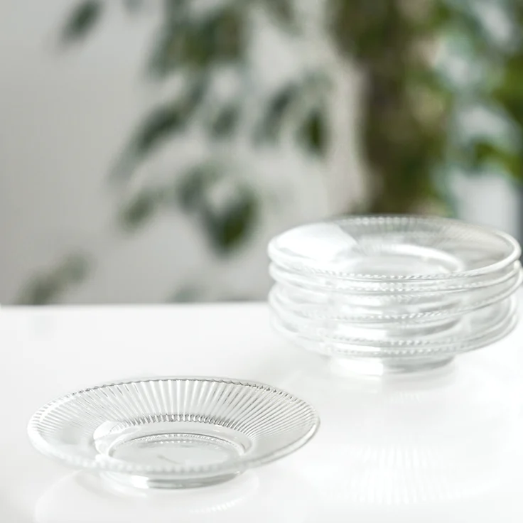 Glas-Untertellerr ø11,5 cm, Relief Design - dekorativ & funktional – Bild 5