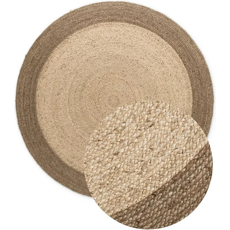 HANSE Home Teppich Looma Juteteppich, rund, Höhe: 9 mm, 100% Jutefaser, Natur, Wohnzimmer, Esszimmer, Flur, Boho, Skandi – Bild 2