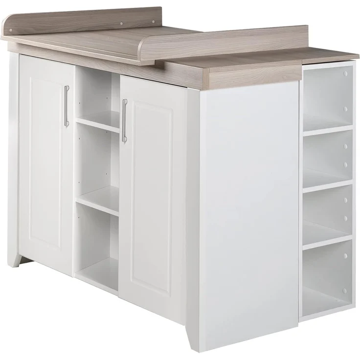 roba Kinderzimmerset 'Felicia' 3-teilig - Bett 70 x 140 - Kleiderschrank 3-türig - Weiß / Luna Elm – Bild 12