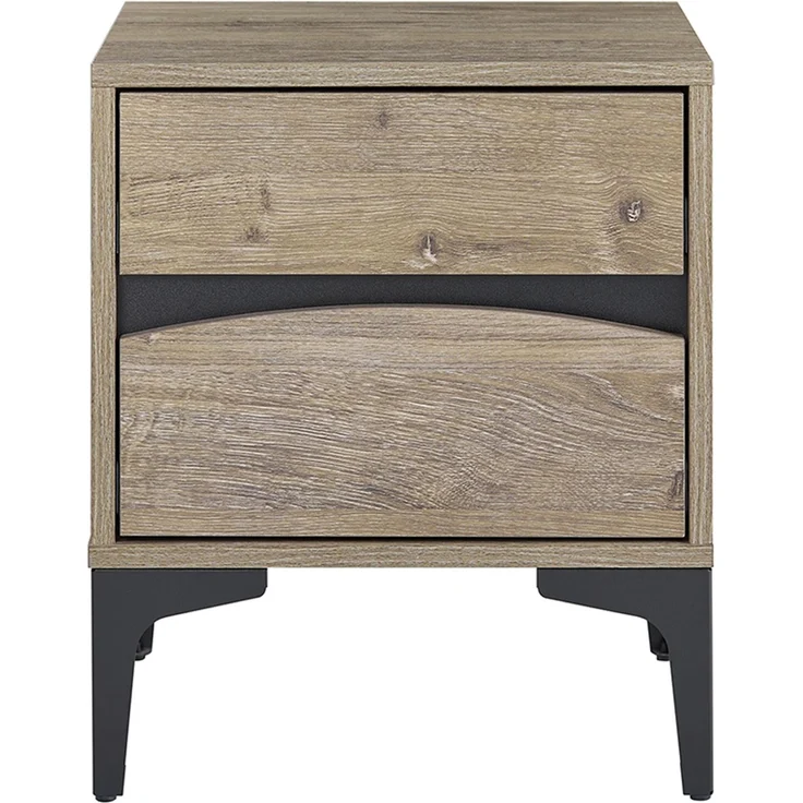 SoBuy FBT165-N Nachttisch, Spanplatte, Melamin, Hellbraun, 40 x 47 x 40 cm – Bild 1