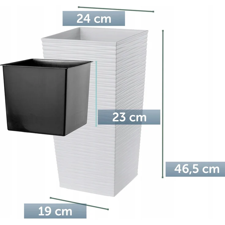 KADAX Blumentopf mit Blumeneinsatz 47 cm – Bild 8