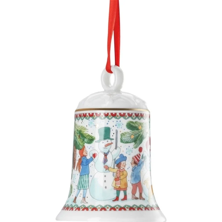 Hutschenreuther Porzellanglocke 12cm Weihnachtsspiele Sammeledition 2025 – Bild 4