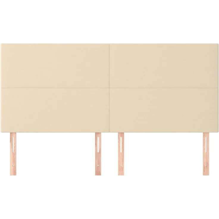 vidaXL Kopfteile 4 Stk. Creme 80x5x78/88 cm Stoff 3116063 – Bild 3