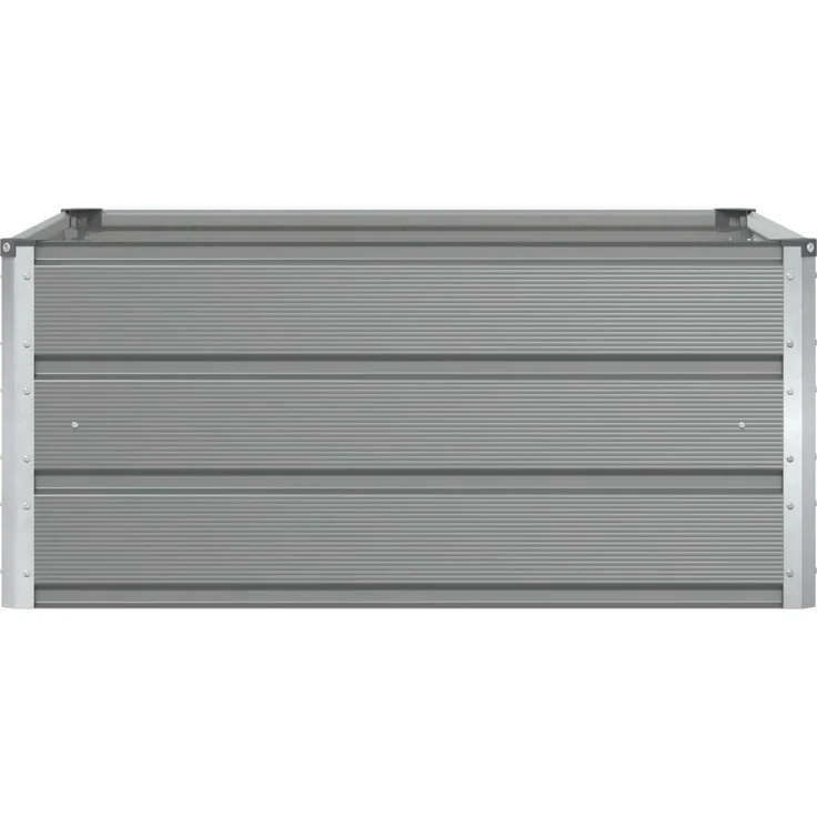 vidaXL Pflanzkübel Hellgrau 100 x 100 x 45 cm Stahl 42018130 – Bild 3