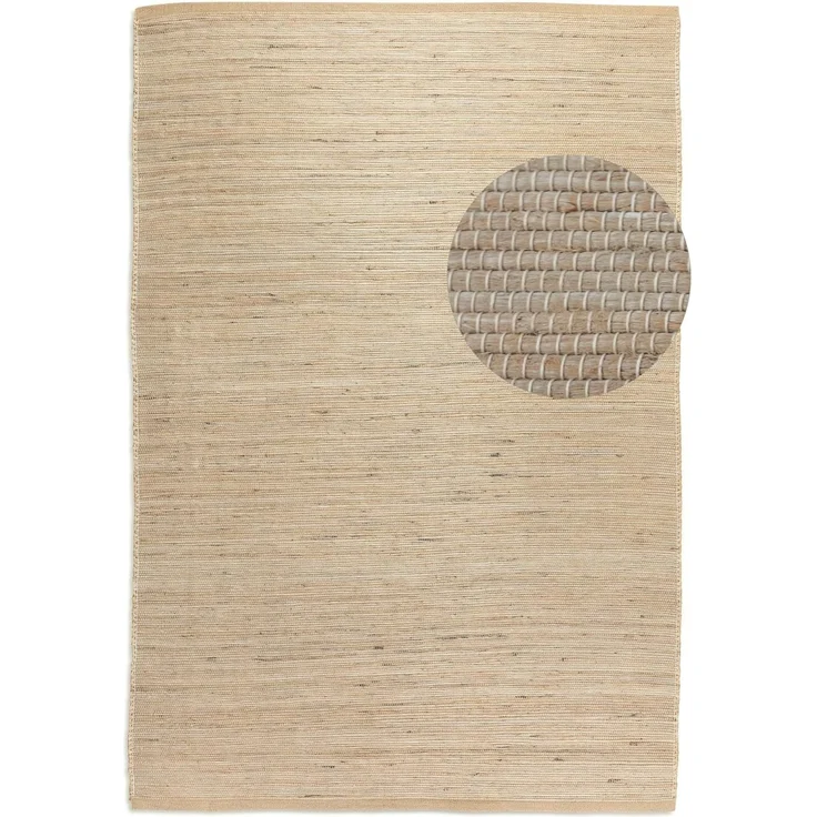 HANSE Home Teppich Dhaka Juteteppich, rechteckig, Höhe: 5 mm, Läufer, handgewebt, Jute, Wolle, Natur, Wohnzimmer, Flur, Klassisch – Bild 2