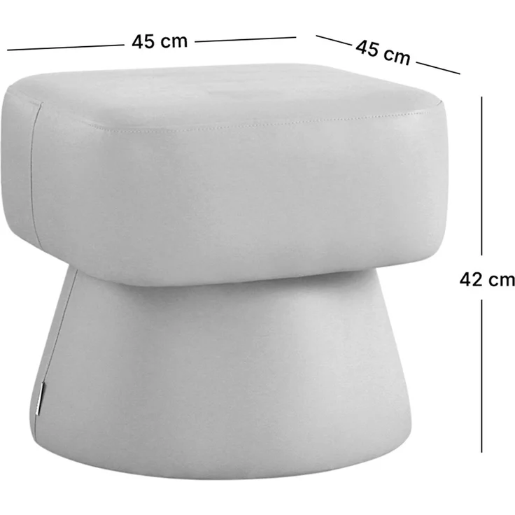 Hanah Home 'Loosca - Tan' Pouffe, Bräunen, 45 x 42 x 45 cm – Bild 6