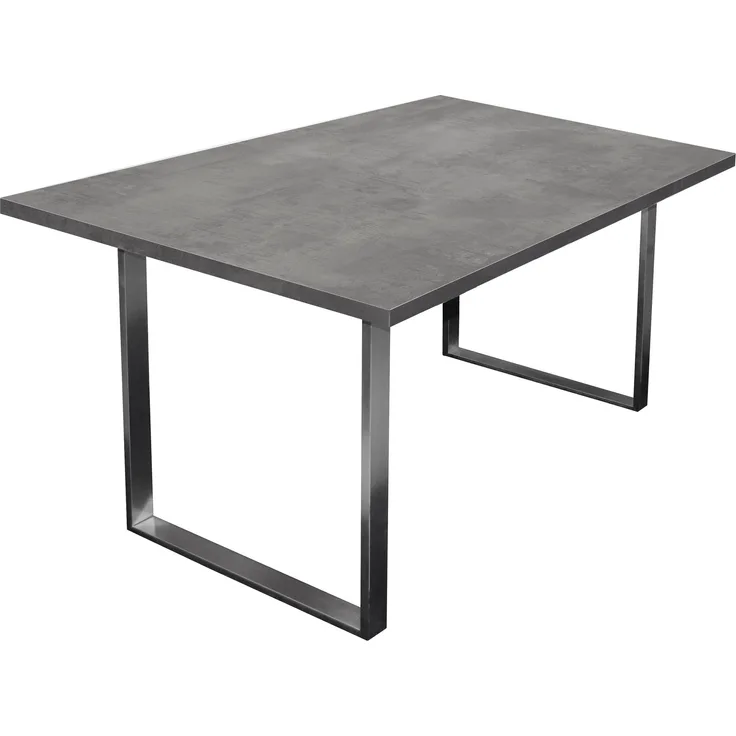 Esstisch >Steel< (BxHxT: 138x76x90 cm) in graphit - 138x76x90cm (BxHxT)