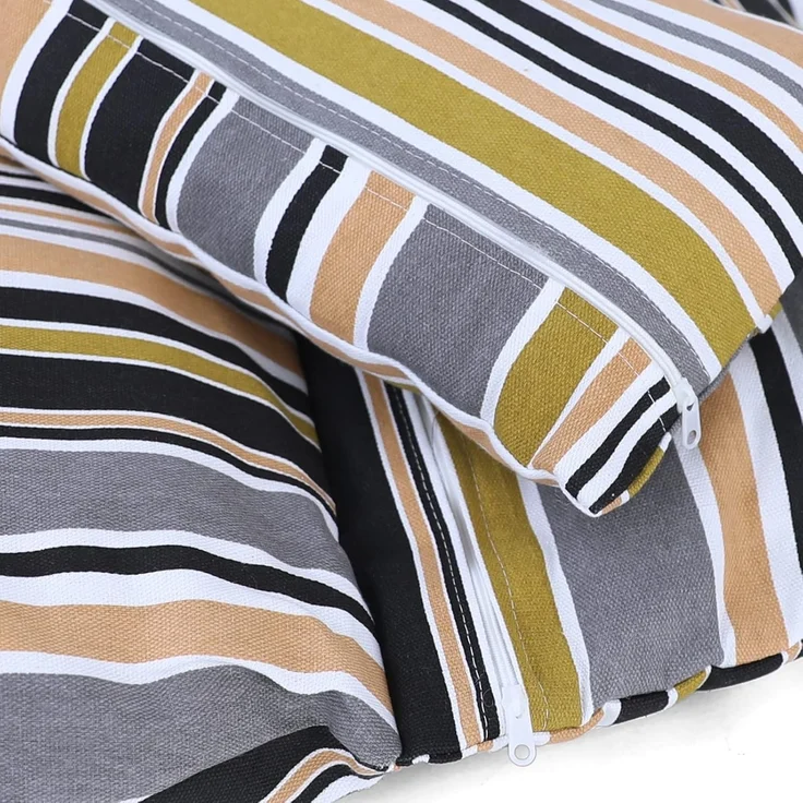 Kissen für Hängesessel inkl. Rückenteil 2-teiliges Set Style Sunset gestreift – Bild 7