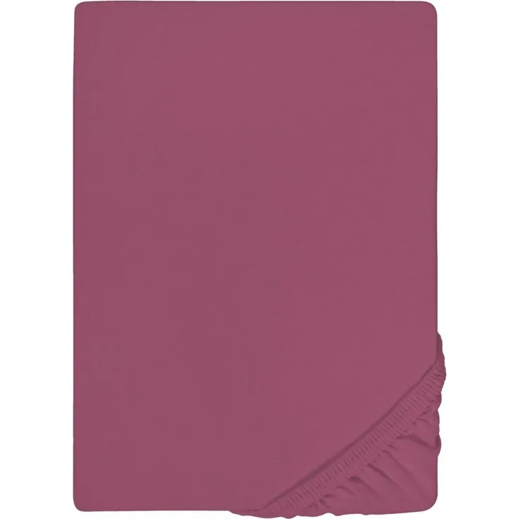 Castell Jersey-Stretch-Spannbetttuch, Brombeere, 1x 90x190 cm - 100x200 cm, 90x200 cm