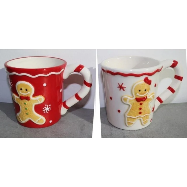 BURI 1 Kaffeebecher Lebkuchen Tassen Glas Küchen Trinken Pott Geschirr Weihnachten – Bild 1