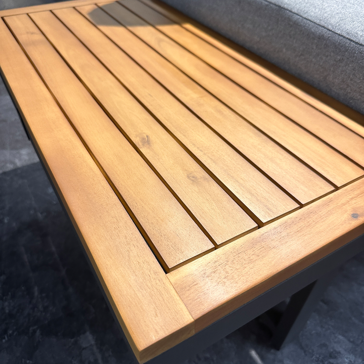 LC Garden 'Sungardo' Gartenlounge-Set, 3-tlg. mit Auflagen, individuell stellbar, Aluminium anthrazit/braun, 70x35x41 cm – Bild 13