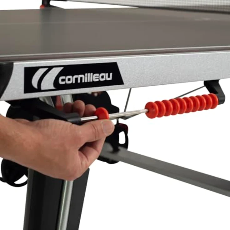 Cornilleau Outdoor Tischtennisplatte 500X, wetterfest mit MATTOP-Beschichtung und DSI-Verriegelungsmechanismus, schwarz – Bild 5