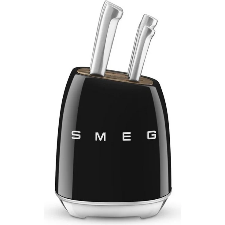 Smeg Messerblock bestückt mit 6 Küchenmessern schwarz KBSF02BL – Bild 4
