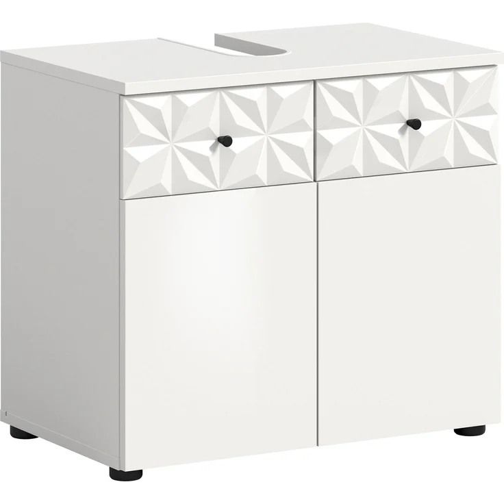 Xonox Prisma Waschbeckenunterschrank (B/H/T 60x54x37 cm) in weiß Nachbildung