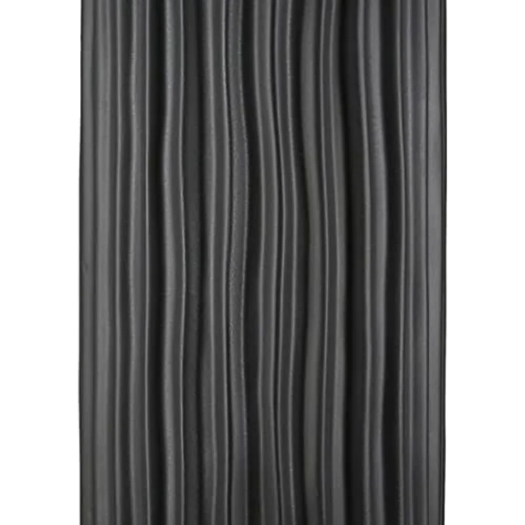 GILDE Vase Fjord, matt schwarz mit gerillter Oberflächenstruktur, H: 46 cm, Ø 16 cm – Bild 5