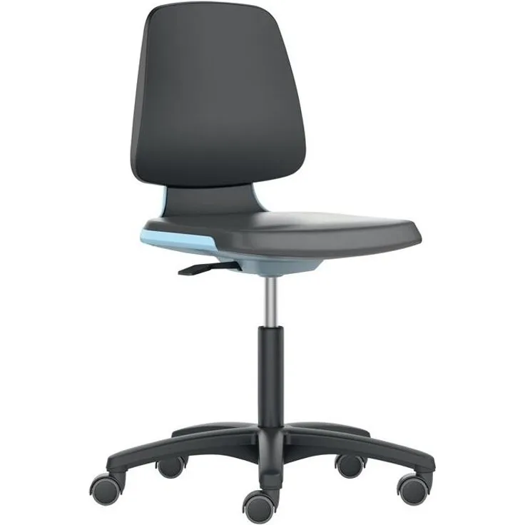 Stuhl Labsit 2 blau Integr. Schaum,m. Rollen