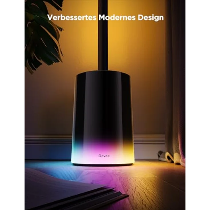 Govee Smart Stehlampe 2 mit Matter, RGBIC Stehlampe Dimmbar funktioniert mit Alexa, 1725 lm moderne Stehlampe schwarz mit Musiksynchronisierung, Szenenmodi, Stehleuchte für Schlafzimmer, Wohnzimmer – Bild 2