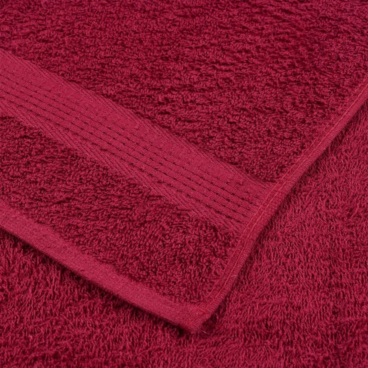 vidaXL Handtücher FROGN 10 Stk. Bordeaux 100x200 cm 360 g/m² 136748 – Bild 6