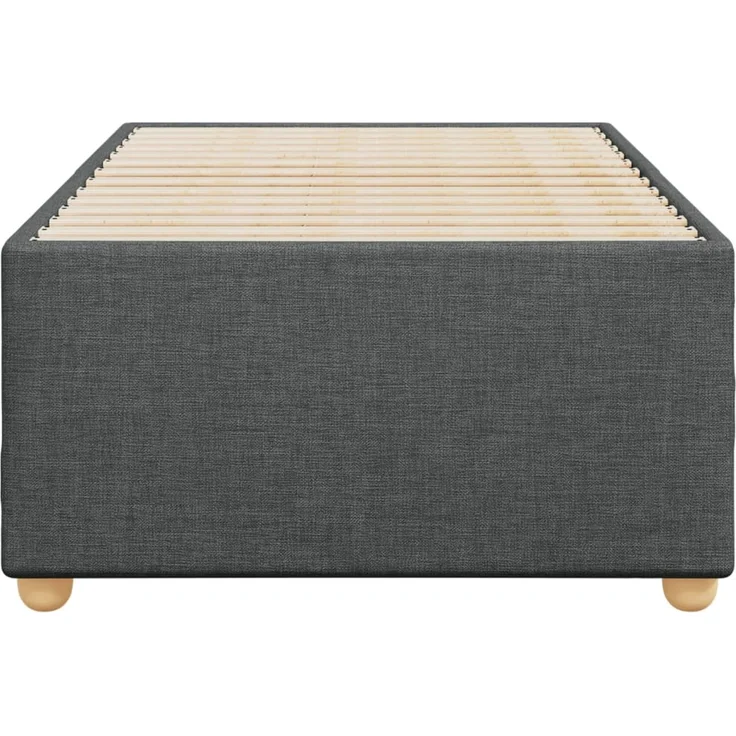 vidaXL Bettgestell ohne Matratze Dunkelgrau 100x200 cm Stoff 3284709 – Bild 4